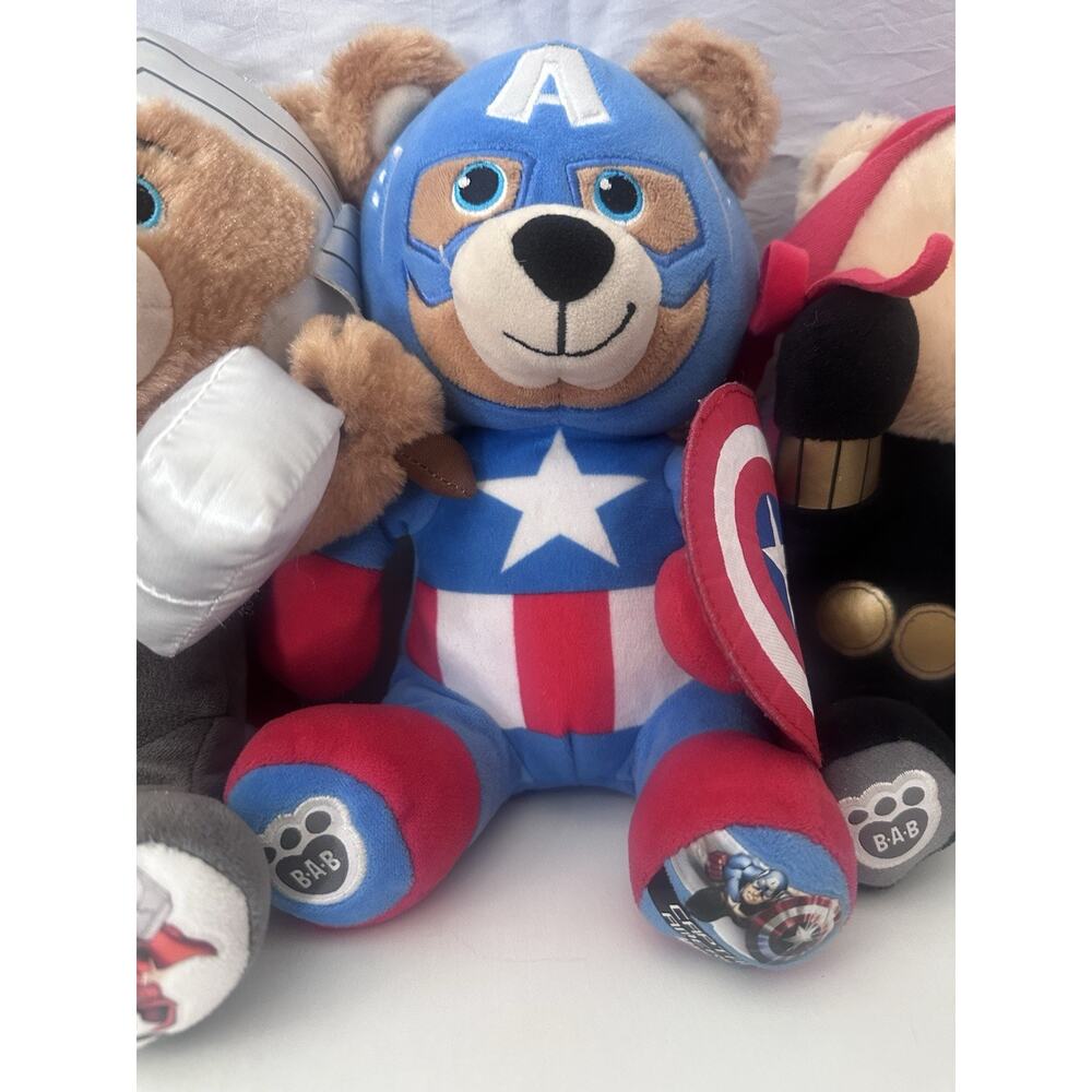 Build A Bear Small Frys Marvel Mega minis Black Widow Thor Captain America - Picture 4 of 5